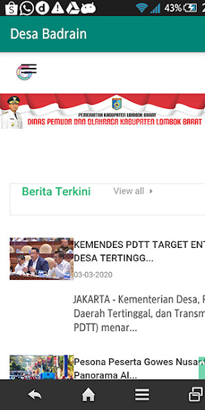 Run android online APK E-Desa Badrain Lombok Barat from MyAndroid or emulate E-Desa Badrain Lombok Barat using MyAndroid