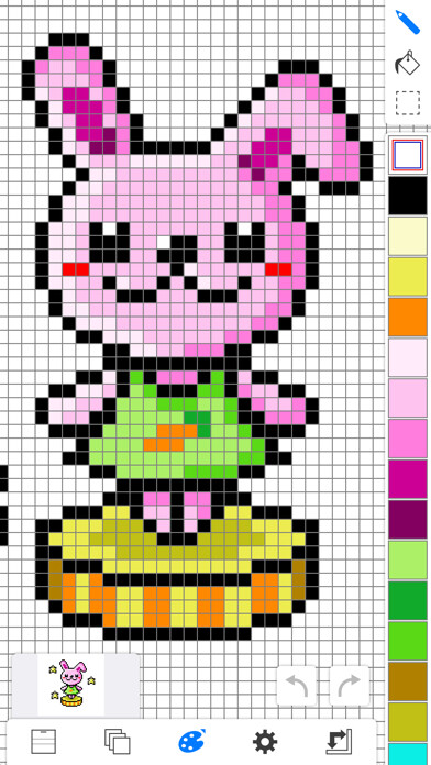 Emulate iPhone app EDGE touch (pixel art tool) using MyAndroid