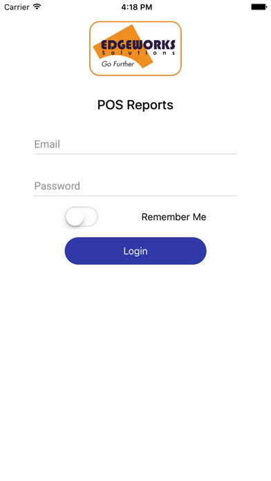 Emulate iPhone app Edgeworks - POS Reports using MyAndroid Emulate iPhone app Edgeworks - POS Reports using MyAndroid