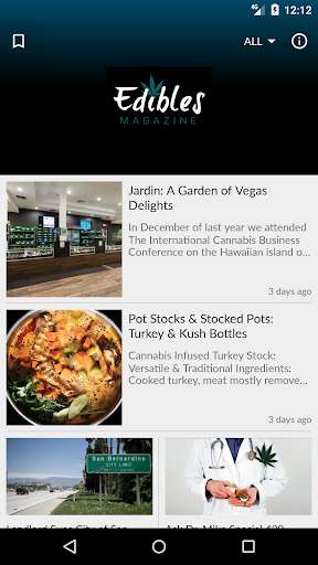Run android online APK Edibles Magazine News from MyAndroid or emulate Edibles Magazine News using MyAndroid