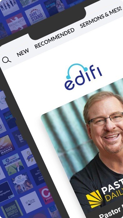 Emulate iPhone app Edifi - Christian Podcasts using MyAndroid