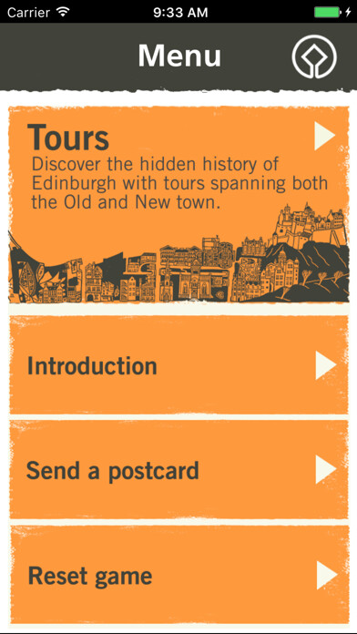 Emulate iPhone app Edinburgh - World Heritage City using MyAndroid