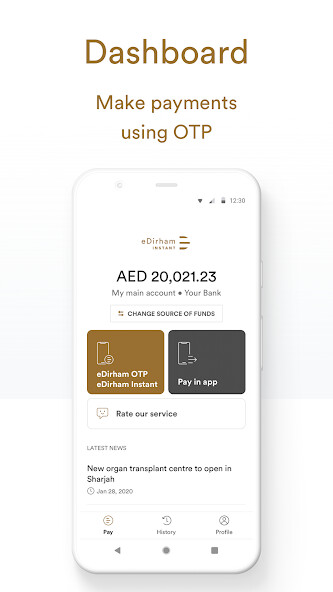 Run android online APK eDirham Instant from MyAndroid or emulate eDirham Instant using MyAndroid