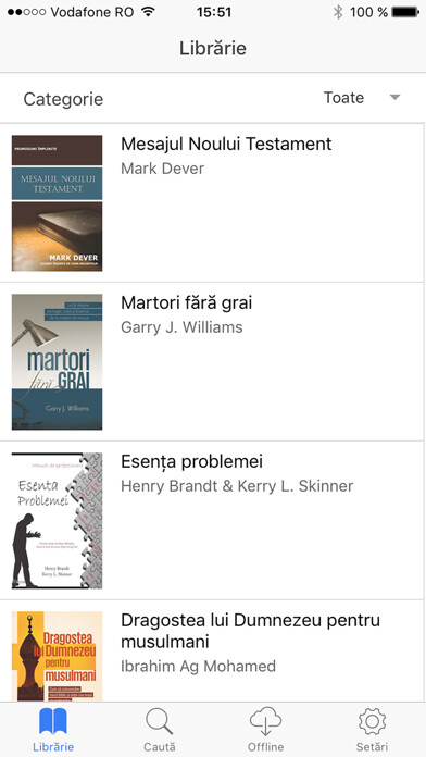 Emulate iPhone app Editura Făclia using MyAndroid
