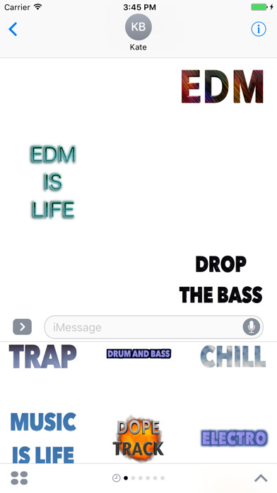 Emulate iPhone app EDM Music Stickers - Messages using MyAndroid Emulate iPhone app EDM Music Stickers - Messages using MyAndroid