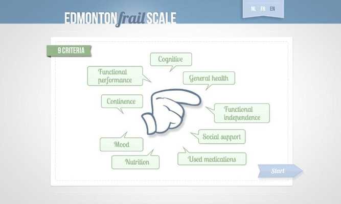 Emulate Android APK Edmonton Frail Scale