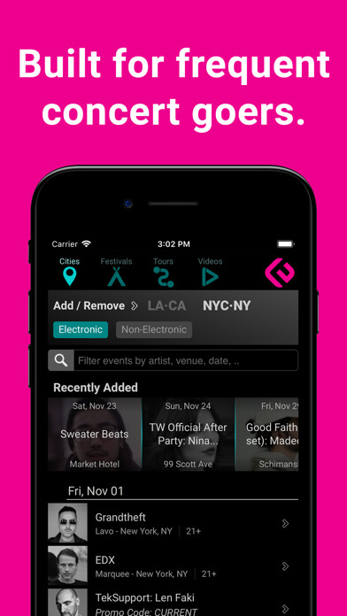 Emulate iPhone app Edmtrain Concerts using MyAndroid Emulate iPhone app Edmtrain Concerts using MyAndroid