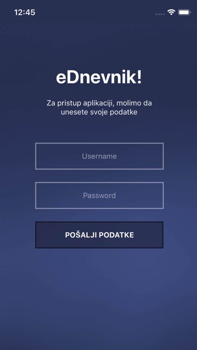 Emulate iPhone app eDnevnik - Mobilna aplikacija using MyAndroid Emulate iPhone app eDnevnik - Mobilna aplikacija using MyAndroid