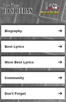 Emulate Android APK Ed Sheeran Best Lyrics Emulate Android APK Ed Sheeran Best Lyrics