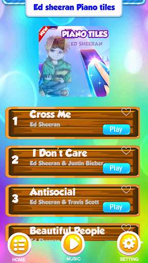 Run android online APK Ed Sheeran Piano Tiles Game from MyAndroid or emulate Ed Sheeran Piano Tiles Game using MyAndroid