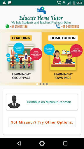 Run android online APK Educate Home Tutor App from MyAndroid or emulate Educate Home Tutor App using MyAndroid