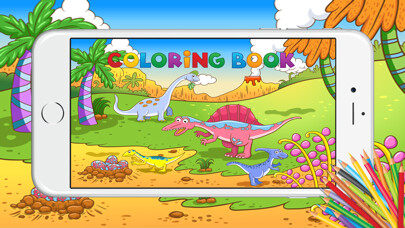 Emulate iPhone app Educational Dinosaurs Activities Coloring Pages using MyAndroid