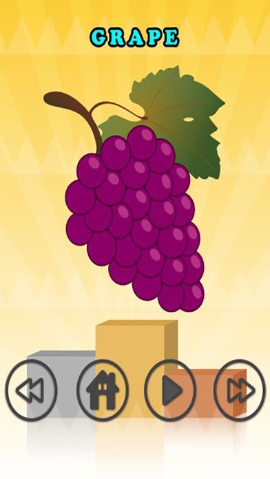 Emulate iPhone app Education Fruit And Vetgetable Vocabulary Game using MyAndroid