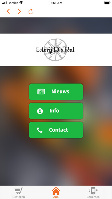 Emulate iPhone app Eeterij den Bal using MyAndroid Emulate iPhone app Eeterij den Bal using MyAndroid