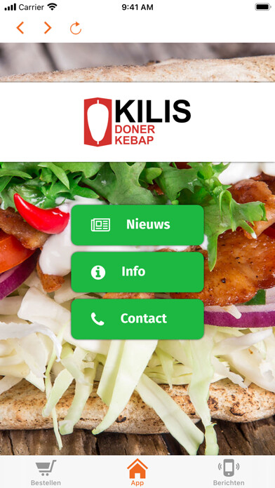 Emulate iPhone app Eethuis Kilis using MyAndroid Emulate iPhone app Eethuis Kilis using MyAndroid