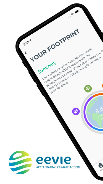 Emulate iPhone app eevie – Your Climate Guide using MyAndroid