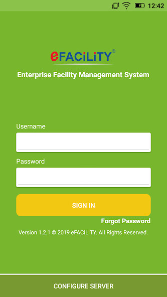 Emulate iPhone app eFACiLiTY® Smart Facility V2.0 using MyAndroid Emulate iPhone app eFACiLiTY® Smart Facility V2.0 using MyAndroid
