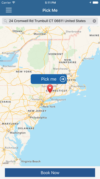 Emulate iPhone app eFare - Easy Car Rental using MyAndroid