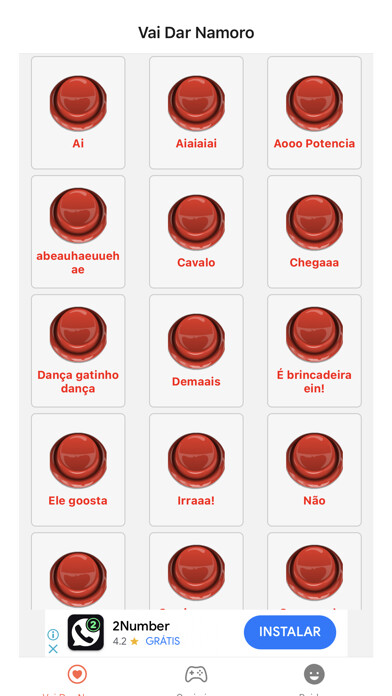 Emulate iPhone app Efeito Sonoro: Vai dar Namoro using MyAndroid