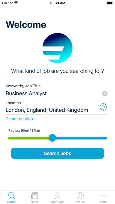 Emulate iPhone app eFinancialCareers: Jobs + News using MyAndroid Emulate iPhone app eFinancialCareers: Jobs + News using MyAndroid