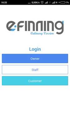 Emulate Android APK E-Finning Culinary