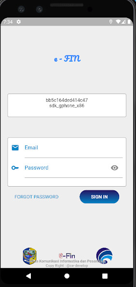 Run android online APK efin from MyAndroid or emulate efin using MyAndroid