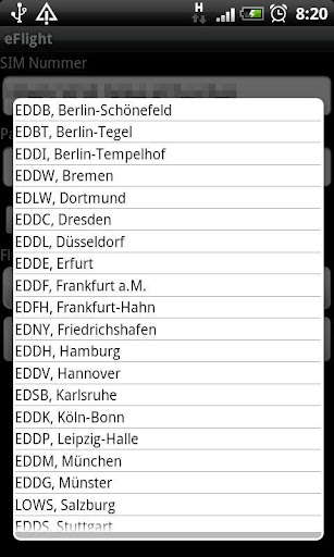 Run android online APK eFlight - Flugauskunft from MyAndroid or emulate eFlight - Flugauskunft using MyAndroid