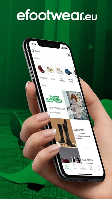 Emulate iPhone app efootwear.eu online shoe store using MyAndroid Emulate iPhone app efootwear.eu online shoe store using MyAndroid