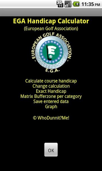 Run android online APK EGA Handicap Calculator FREE from MyAndroid or emulate EGA Handicap Calculator FREE using MyAndroid