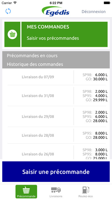 Emulate iPhone app Egedis dans ma poche using MyAndroid