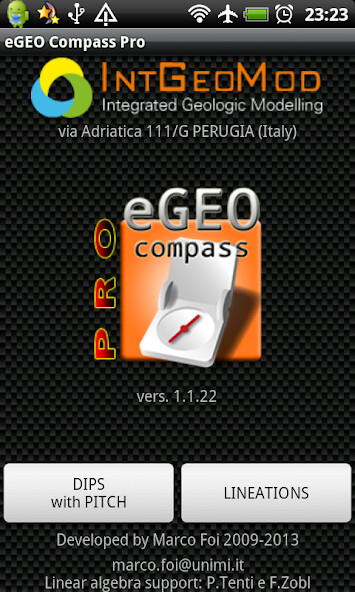 Emulate Android APK eGEO Compass ProDEMO IntGeoMod
