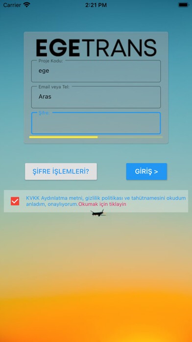 Emulate iPhone app Egetrans Yolcu using MyAndroid Emulate iPhone app Egetrans Yolcu using MyAndroid