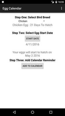Emulate Android APK Egg Hatch Reminder Emulate Android APK Egg Hatch Reminder