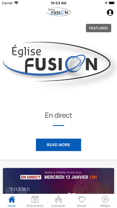Emulate iPhone app Eglise Fusion using MyAndroid Emulate iPhone app Eglise Fusion using MyAndroid