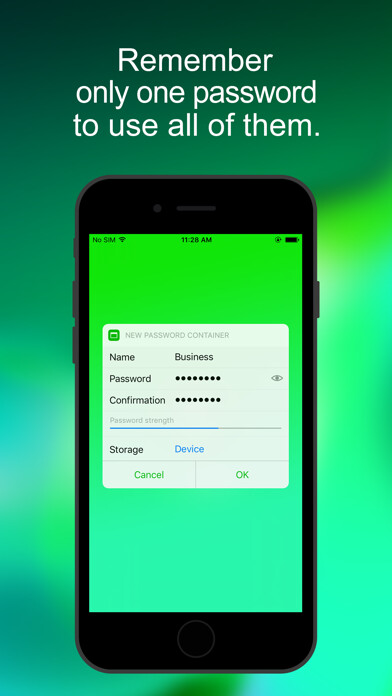 Emulate iPhone app EgoSecure Passwords using MyAndroid