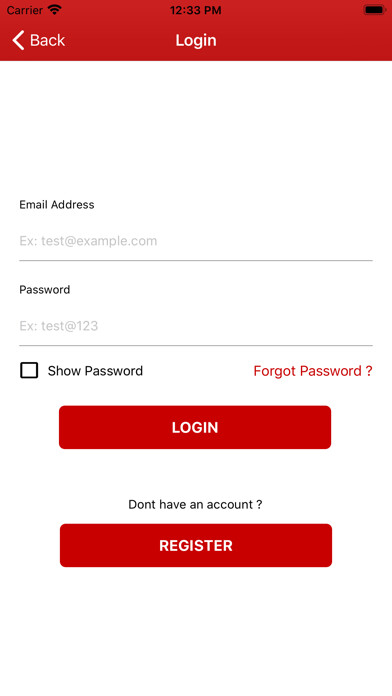 Emulate iPhone app eGrocer - Store using MyAndroid