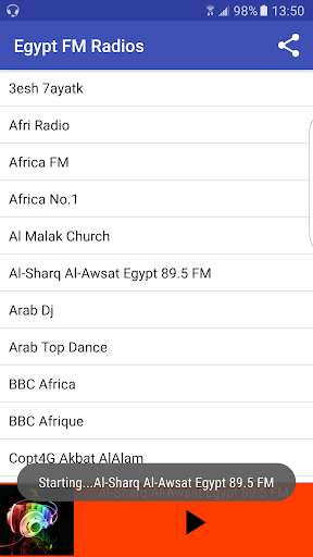 Emulate Android APK Egypt FM Radios