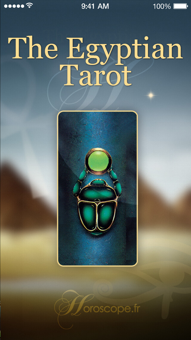 Emulate iPhone app Egyptian Tarot using MyAndroid