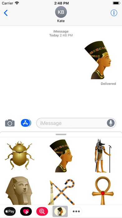 Emulate iPhone app Egypt Mystery Pyramid Stickers using MyAndroid Emulate iPhone app Egypt Mystery Pyramid Stickers using MyAndroid