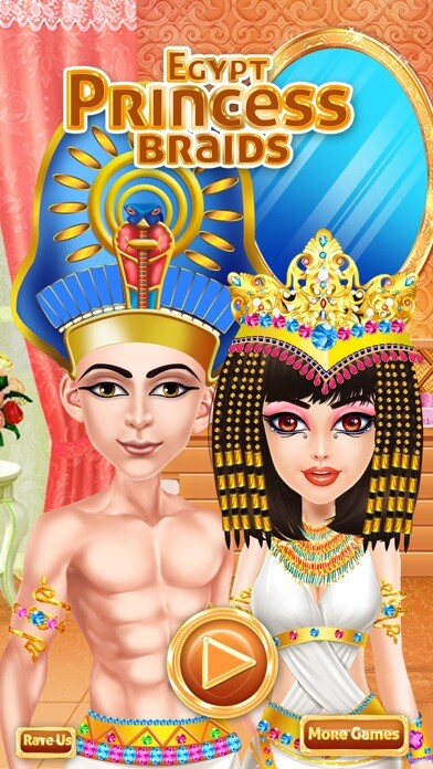 Emulate iPhone app Egypt Princess Braids using MyAndroid Emulate iPhone app Egypt Princess Braids using MyAndroid