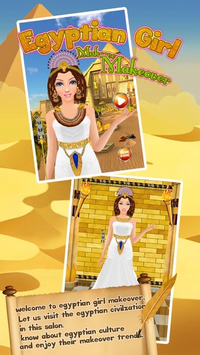 Emulate iPhone app Egypt Princess Romaa Makeup Makeover & Dress up Salon girls games using MyAndroid Emulate iPhone app Egypt Princess Romaa Makeup Makeover & Dress up Salon girls games using MyAndroid