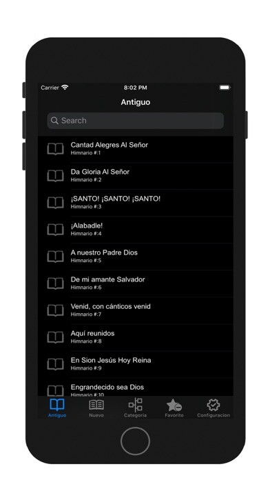 Emulate iPhone app eHimnario Himnos Adventista using MyAndroid