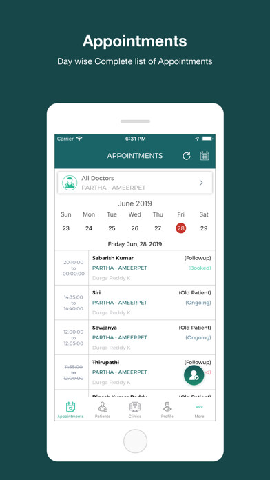 Emulate iPhone app EHNOTE Doc - For Doctors using MyAndroid