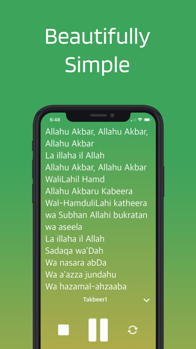 Emulate iPhone app Eid Takbeerat using MyAndroid