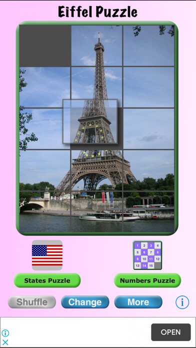 Emulate iPhone app Eiffel Puzzle using MyAndroid Emulate iPhone app Eiffel Puzzle using MyAndroid