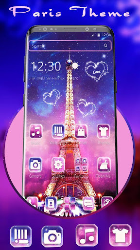 Run android online APK Eiffel tower theme package from MyAndroid or emulate Eiffel tower theme package using MyAndroid