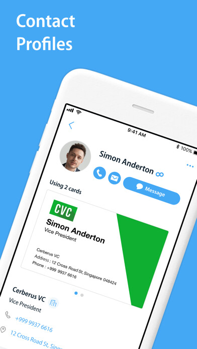 Emulate iPhone app Eight: Visiting card scanner using MyAndroid Emulate iPhone app Eight: Visiting card scanner using MyAndroid