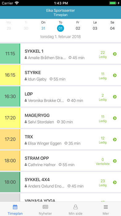 Emulate iPhone app Eika Sportssenter using MyAndroid Emulate iPhone app Eika Sportssenter using MyAndroid