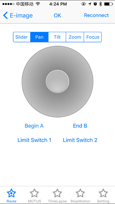 Emulate iPhone app EIMAGE motor slider controller using MyAndroid