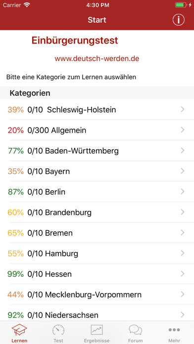 Emulate iPhone app Einbürgerungstest 2020 by DW using MyAndroid Emulate iPhone app Einbürgerungstest 2020 by DW using MyAndroid